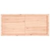 vidaXL Bordplate 120x50x(2-6) cm ubehandlet heltre eik naturlig kant