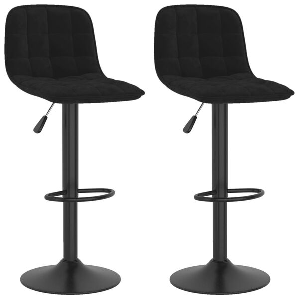 vidaXL Barkrakker 2 stk svart fl&oslash;yel