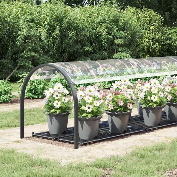 vidaXL Klar presenning med maljer 1x4 m PVC