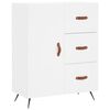 vidaXL Highboard hvit 69,5x34x180 cm konstruert tre
