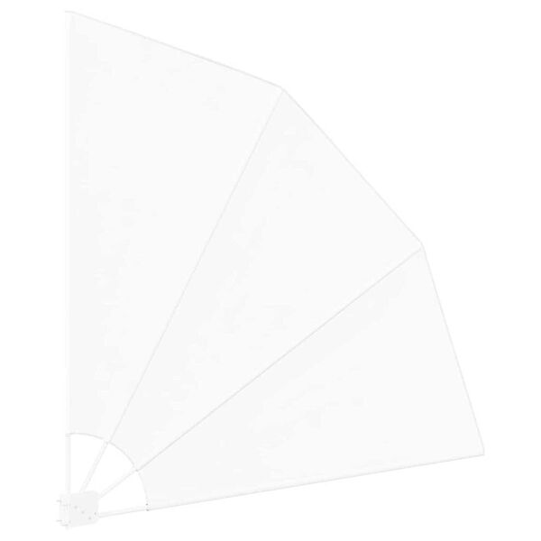 vidaXL Balkong privat skjerm Hvit 160 x 160 cm Polyester