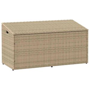 vidaXL Oppbevaringsboks for hagen beige 110x50x58 cm polyrotting
