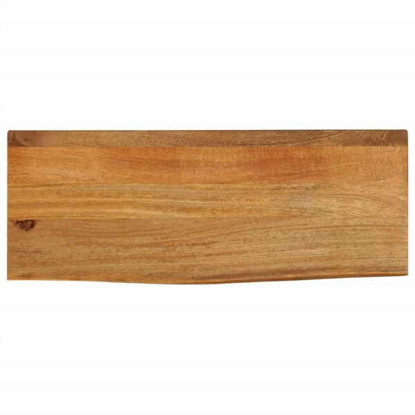 vidaXL Bordplate naturlig kant 90x30x3,8 cm heltre mango