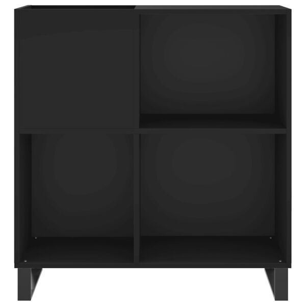 vidaXL Hifi-benk svart 84,5x38x89 cm konstruert tre