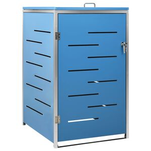 vidaXL S&oslash;ppeldunkskur enkelt 69x77,5x115 cm rustfritt st&aring;l