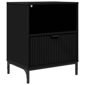 vidaXL Nattbordskap Svart 49 x 36 x 61 cm Konstruert tre