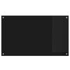 vidaXL Kjøkkenbakplate Svart 100 x 60 x 0,8 cm herdet glass