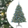 vidaXL Kunstig juletre gr&oslash;nn 180 cm PVC og plast og st&aring;l