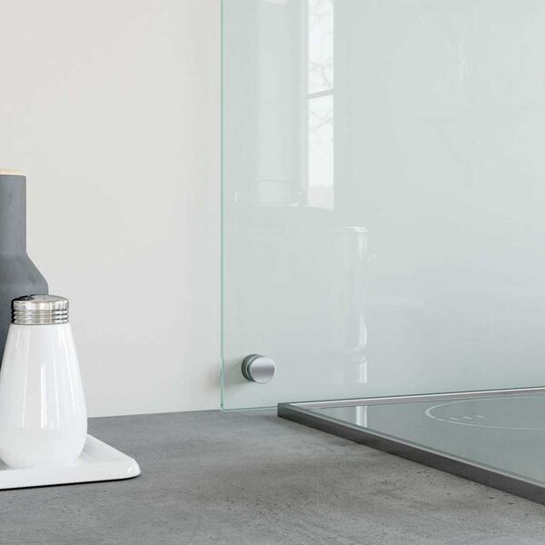 vidaXL Kjøkkenplate gjennomsiktig 70x60 cm herdet glass