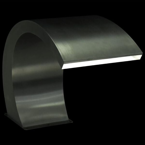 vidaXL Bassengfontene med lysdioder rustfritt stål 30x60x45 cm