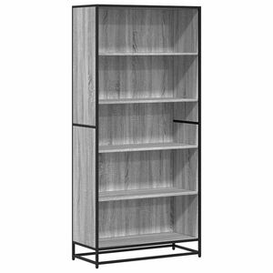 vidaXL Bokhylle gr&aring; sonoma 80,5x35x170,5 cm konstruert tre