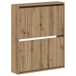 vidaXL Vegghengt skoskap ZWOLLE 71 x 17 x 86 cm Konstruert tre