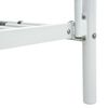 vidaXL Køyeseng hvit metall 90x200 cm