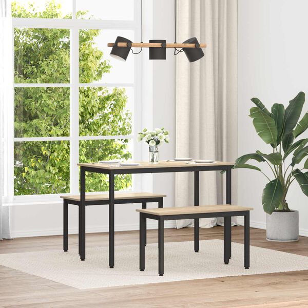 vidaXL benk Sonoma 80 x 35 x 45 cm Konstruert tre