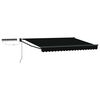 vidaXL Elektrisk Utrekkbar Markise Svart og Anthracite 3,5 x 2,5 m