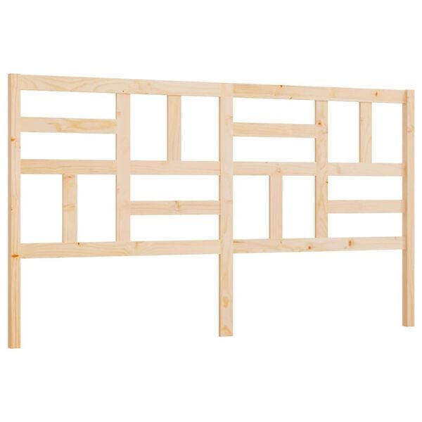 vidaXL Sengegavl 206x4x104 cm heltre furu