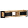 vidaXL TV-benk 100x30x25 cm grovt heltre mangotre
