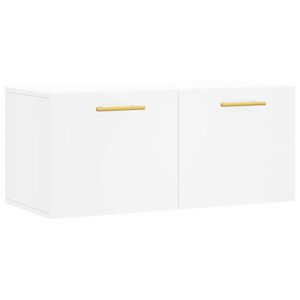 vidaXL Veggskap hvit 80x36,5x35 cm konstruert tre