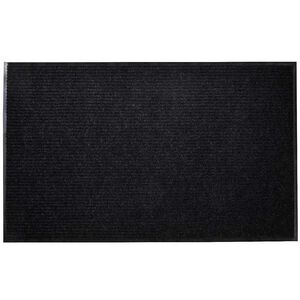 vidaXL D&oslash;rmatte svart 90 x 60 cm PVC