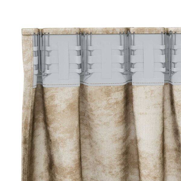 vidaXL Fl&oslash;yel Gardiner med gardiner 2 pcs Krem 225 x 140 cm Fl&oslash;yel