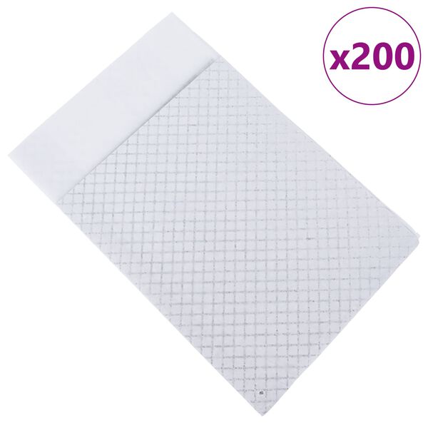 vidaXL Treningspad for kj&aelig;ledyr Ensfarget 200 pcs 90 x 60 cm