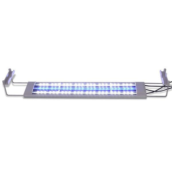 vidaXL Akvarielampe LED 50-60 cm aluminium IP67