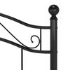 vidaXL Sengeramme svart metall 100x200 cm