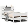 vidaXL Sengeramme uten madrass hvit 135x190 cm heltre furu