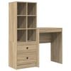 vidaXL Skrivebord Sonoma eik 105,5 x 34 x 127 cm 2 stk.