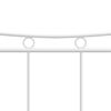 vidaXL Sengeramme hvit metall 140x200 cm