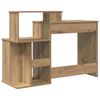 vidaXL Skrivebord Artisan Eik 120,5 x 44 x 88,5 cm Konstruert tre