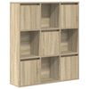 vidaXL Bokhylle sonoma eik 89x24x101,5 cm konstruert tre
