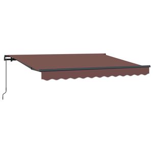 vidaXL Innvendbar Markise Brun 250 x 200 cm stoff