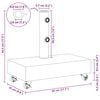 vidaXL Parasollfot svart 45x25x8 cm granitt