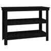 vidaXL Arbeidsbenk svart 110,5x50x80 cm heltre furu