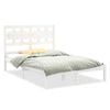 vidaXL Sengeramme hvit heltre 120x200 cm