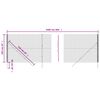 vidaXL Nettinggjerde antrasitt 1,6x25 m galvanisert stål