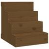 vidaXL Kj&aelig;ledyrstrapp honningbrun 40x49x47 cm heltre furu