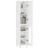 vidaXL Highboard hvit 34,5x34x180 cm konstruert tre