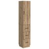 vidaXL Skapsett 2 stk. 33 x 34,5 x 87 cm Konstruert tre Artisan eik
