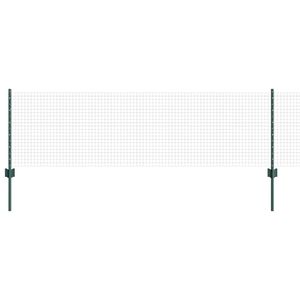 vidaXL Sveiset tr&aring;dgjerde med stolper 100 x 0,6 m PVC-belagt st&aring;l Mesh
