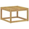 vidaXL Utend&oslash;rs Hocker Solid akasietre Hvit 59 x 59 x 37 cm