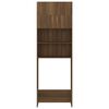 vidaXL Vaskemaskinskap brun eik 64x25,5x190 cm