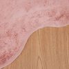 vidaXL Kunstpels Kanin Teppe Olite Rosa 80 x 120 cm Polyester