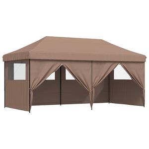 vidaXL Partytelt Brun 292 x 580 x 315 cm Oxford Stoff