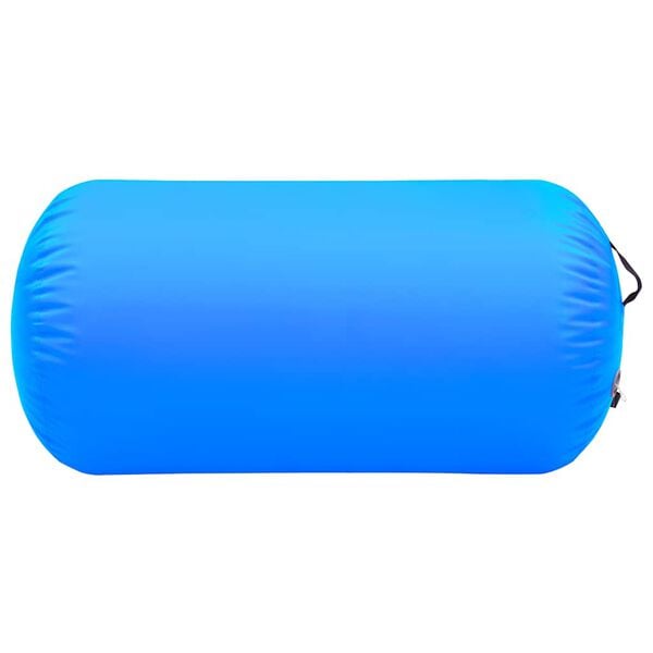 vidaXL Oppbl&aring;sbar gymnastikkrull med pumpe 120x75 cm PVC bl&aring;