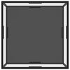 vidaXL Salongbord gjennomsiktig og svart 80x80x35 cm herdet glass
