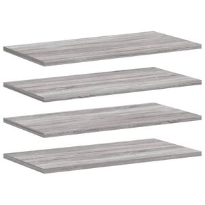 vidaXL Vegghyller 4 stk gr&aring; sonoma 60x20x1,5 cm konstruert tre