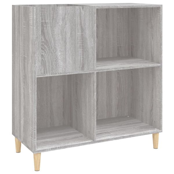 vidaXL Hifi-benk gr&aring; sonoma 84,5x38x89 cm konstruert tre
