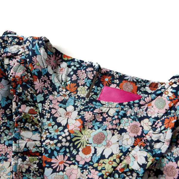 T-skjorte for barn med lange ermer m&oslash;rkebl&aring; 104